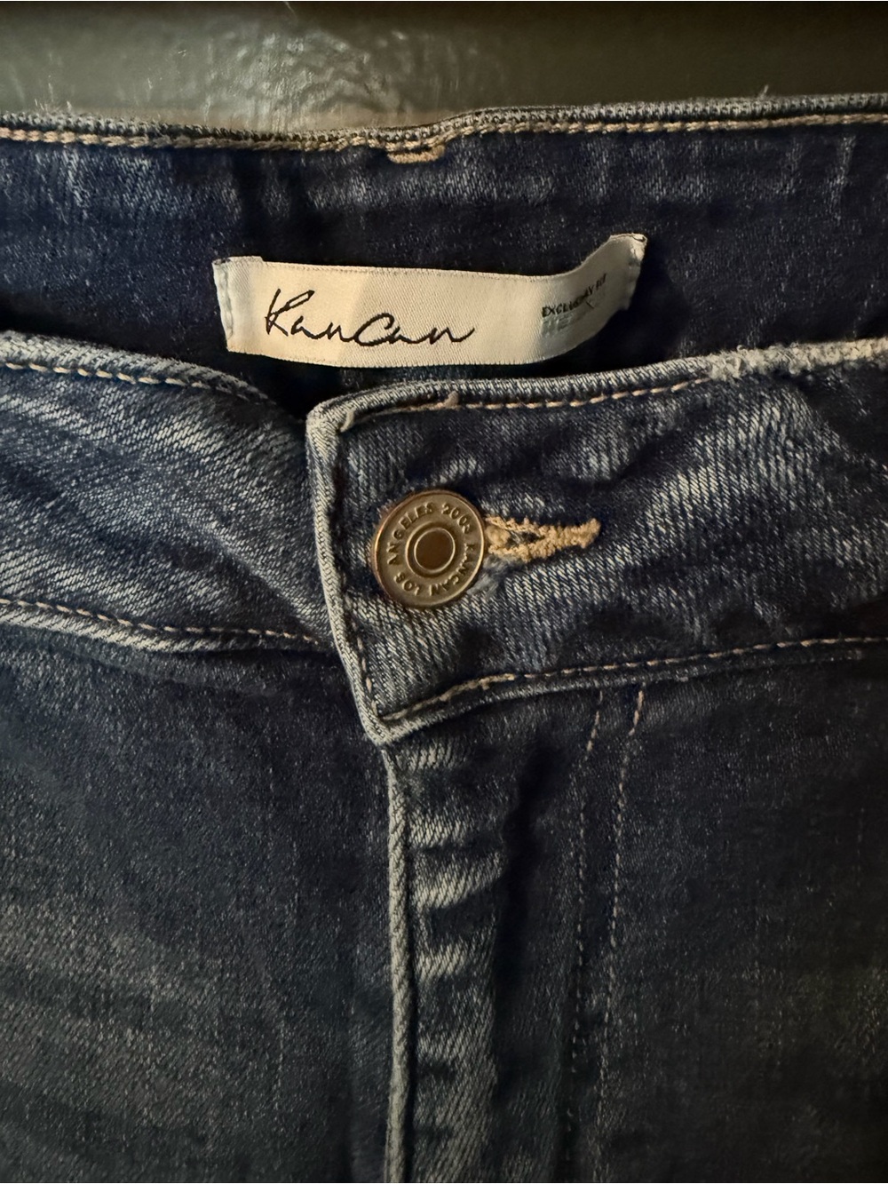 KanCan Dark Blue Distressed Skinny Jeans - Picture 2 of 4